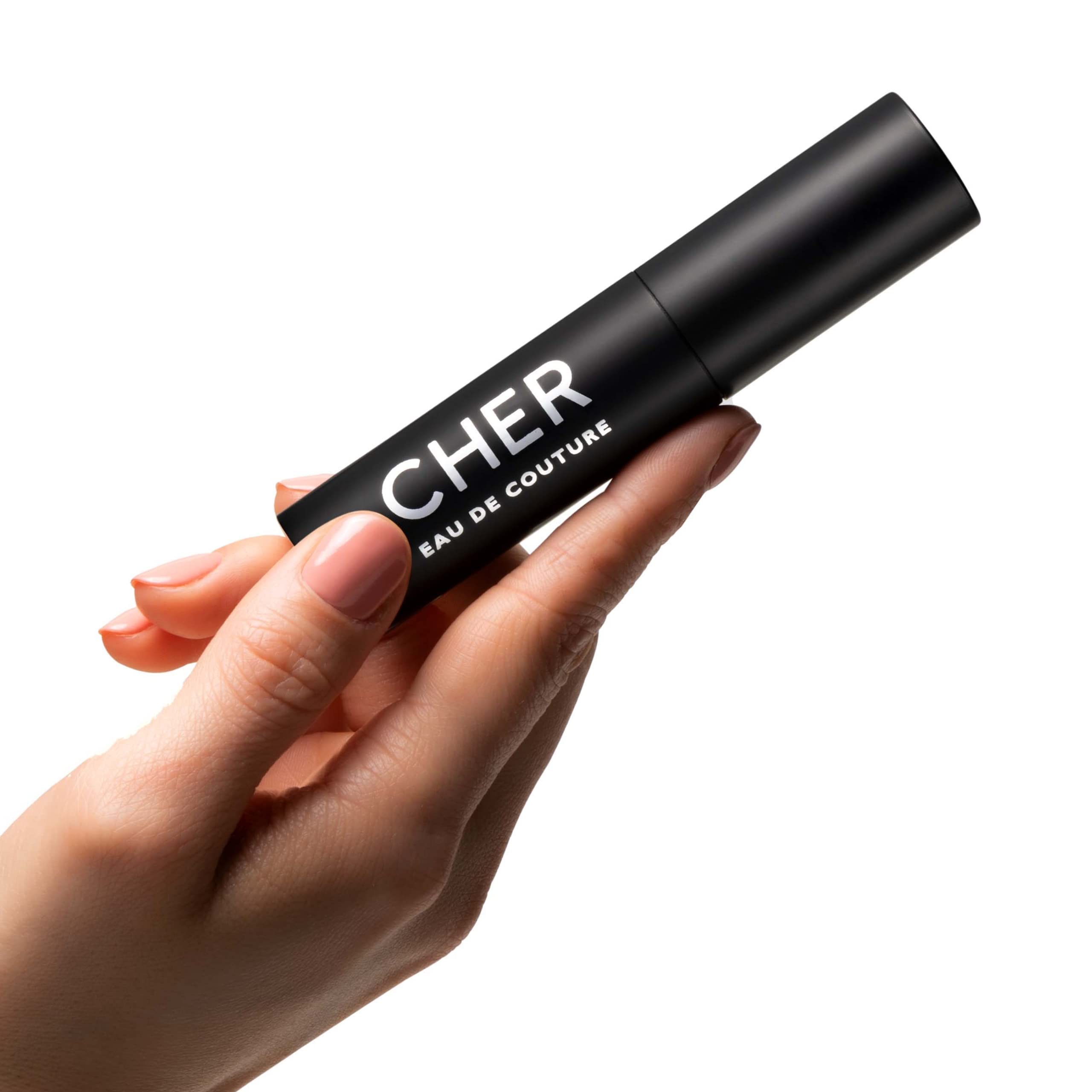 Cher Eau de Couture Atomizer in a Luxury, Matte Mini for Travel, a Spicy, Bold & Classic Scent with Notes of Bergamot, Jasmine & Vanilla Orchid, 0.34 fl oz