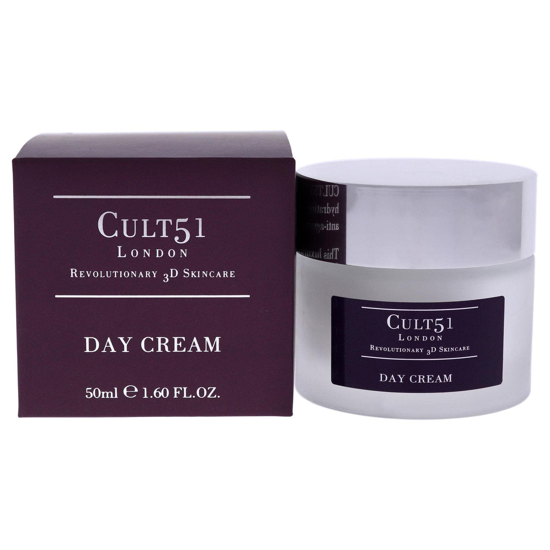 CULT51 Day Cream, Infused with Antioxidants and Added SPF 15, Reduces Appearance of Fine Lines & Wrinkles, Protects Against UV Rays, Smoother, Plumper & Hydrated Skin, Vegan, 1.6 Oz
