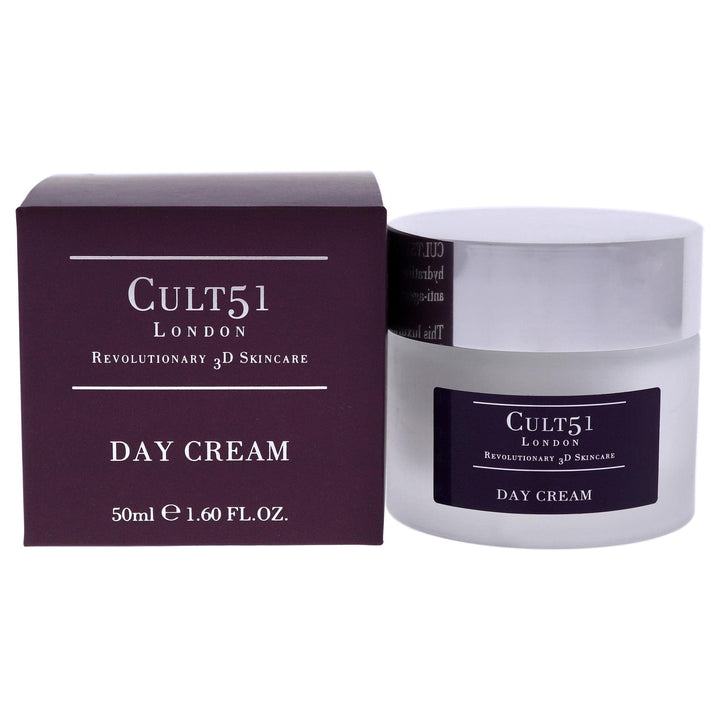 CULT51 Day Cream, Infused with Antioxidants and Added SPF 15, Reduces Appearance of Fine Lines & Wrinkles, Protects Against UV Rays, Smoother, Plumper & Hydrated Skin, Vegan, 1.6 Oz