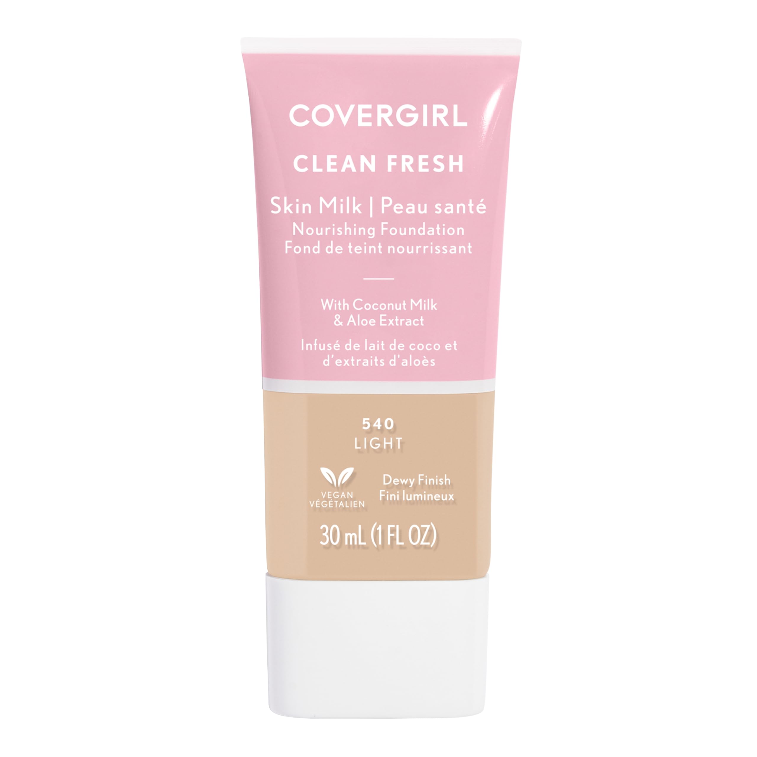 COVERGIRL, Clean Fresh Skin Milk Foundation, Light, 1 Fl Oz (Pack of 1) (packaging may vary)