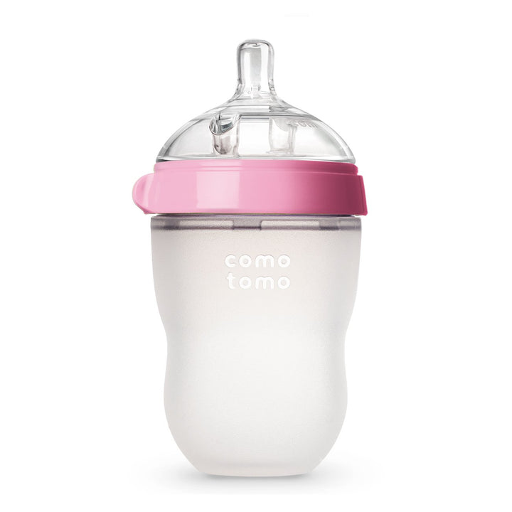 Comotomo Baby Bottle Single Pack, Pink, 8oz
