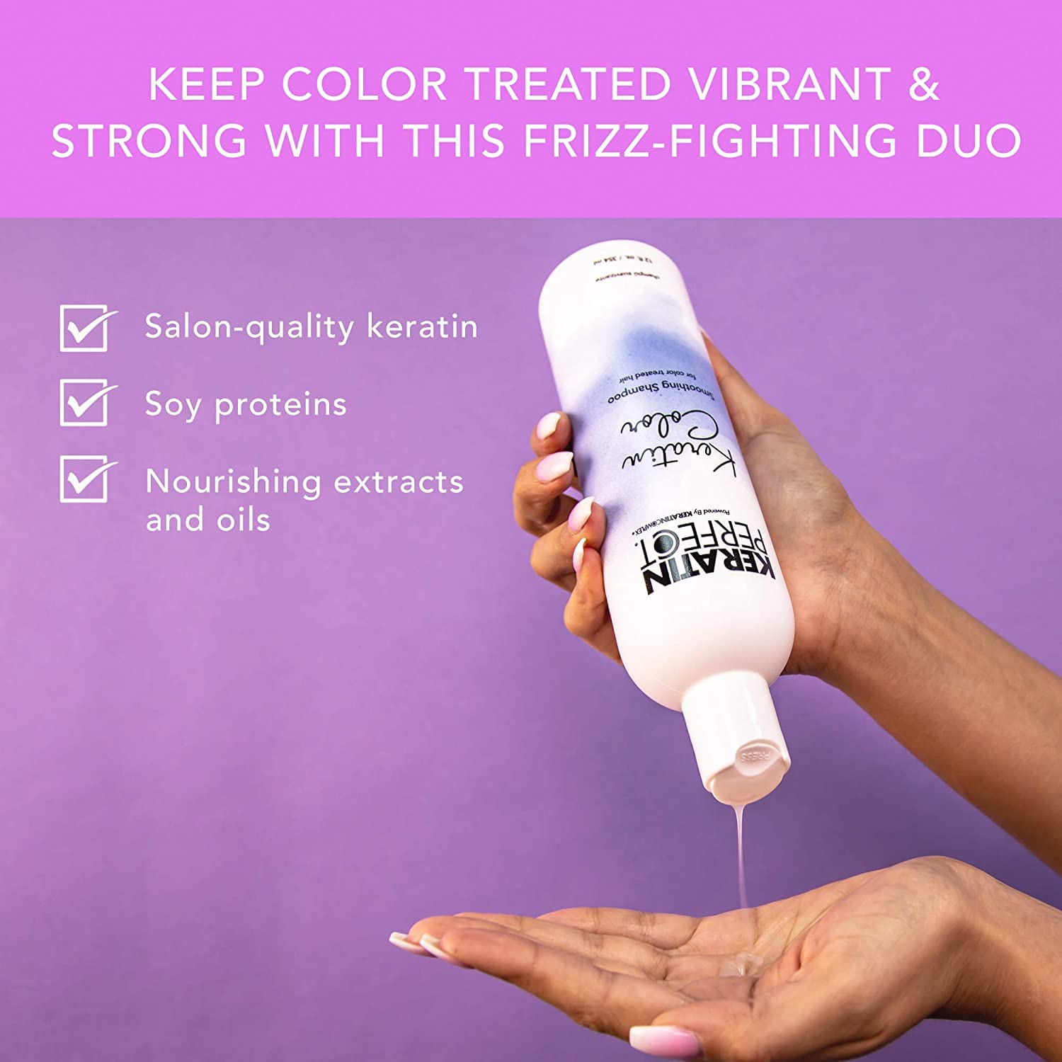 Keratin Perfect Keratin Color Smoothing Shampoo - 12oz