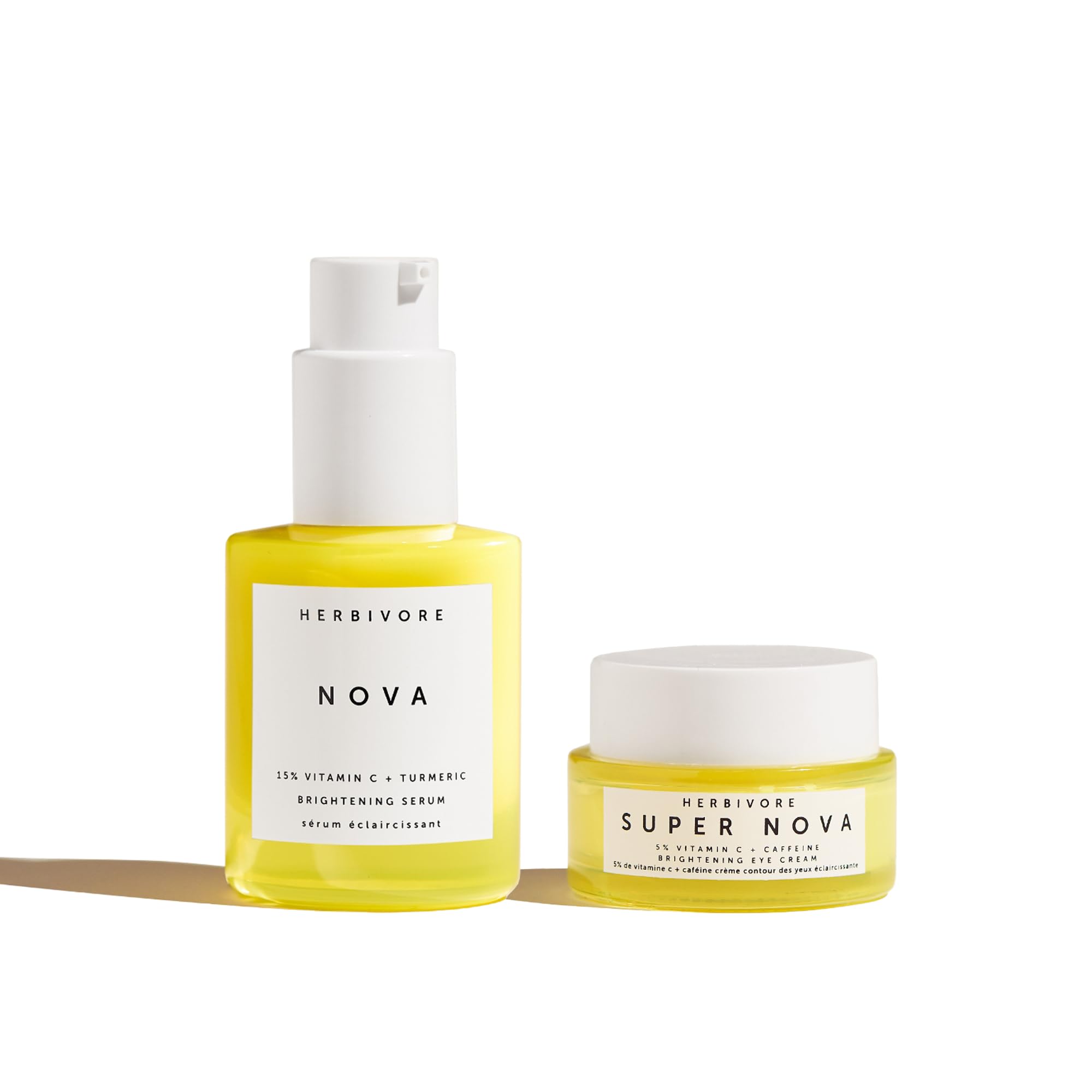 HERBIVORE Brightening Skincare Regimen | Nova Serum + Super Nova Eye Cream