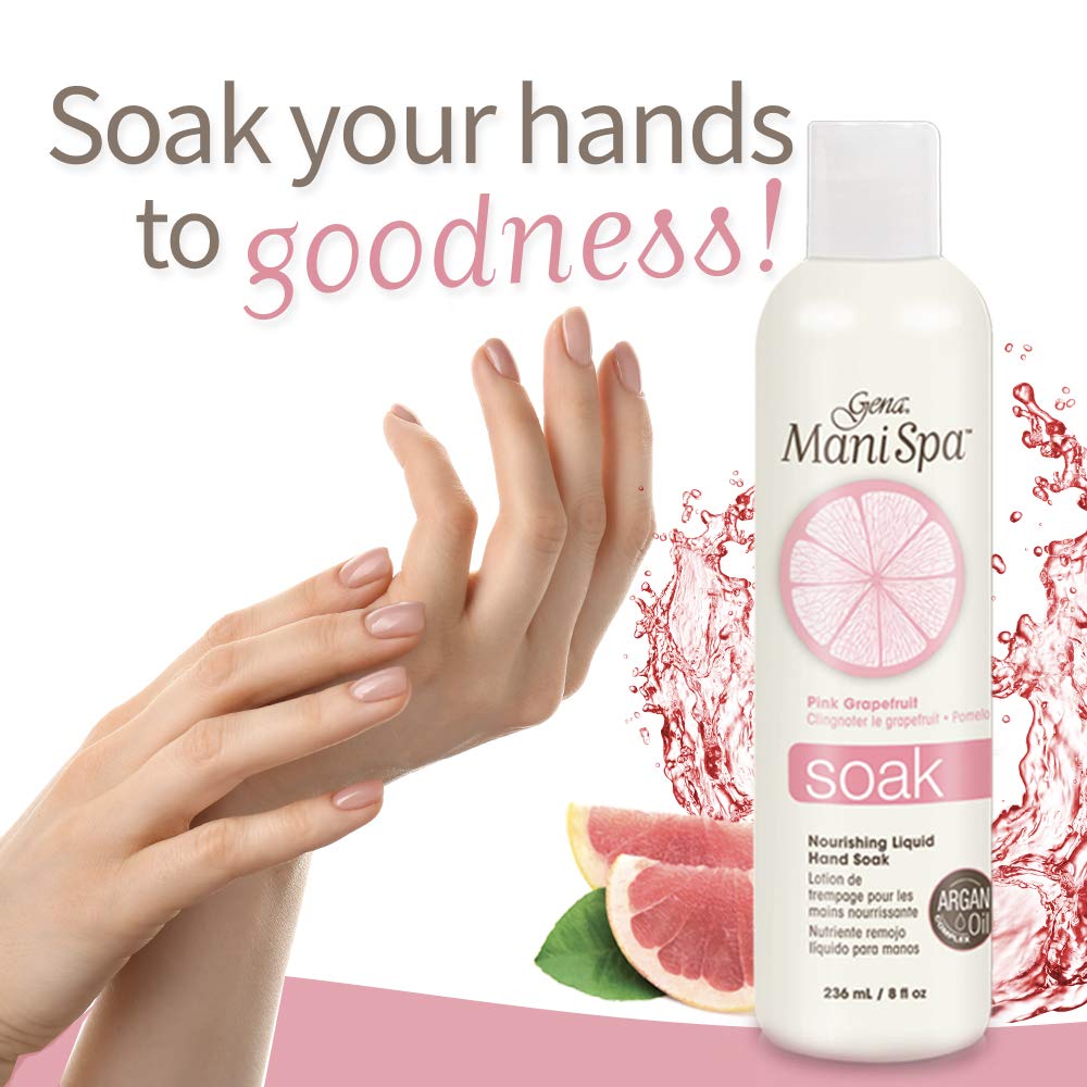 Gena Mani Spa Liquid Hand Soak, 8.0 Ounce