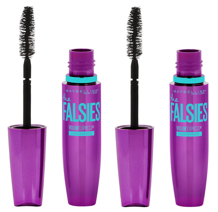 Maybelline Volum' Express Falsies Volumizing Waterproof Mascara, Very Black, 2 Count