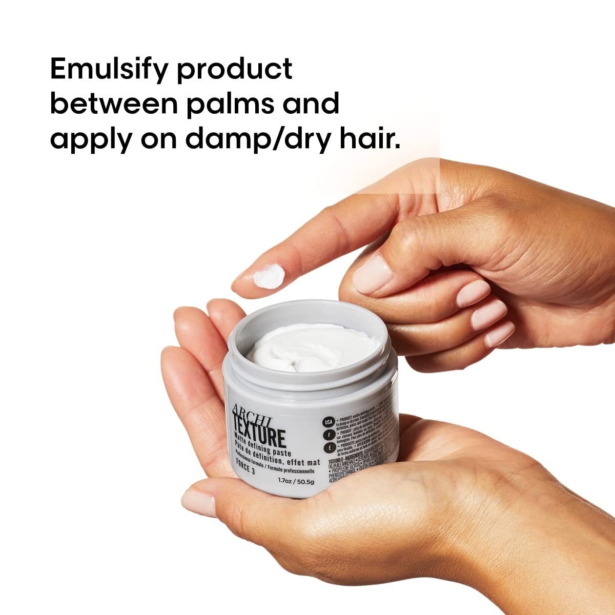 L'Oréal Professionnel Architexture - Medium Hold Texturizing Pomade, Creates Texturized Structure and Matte Definition, for All Hair Types