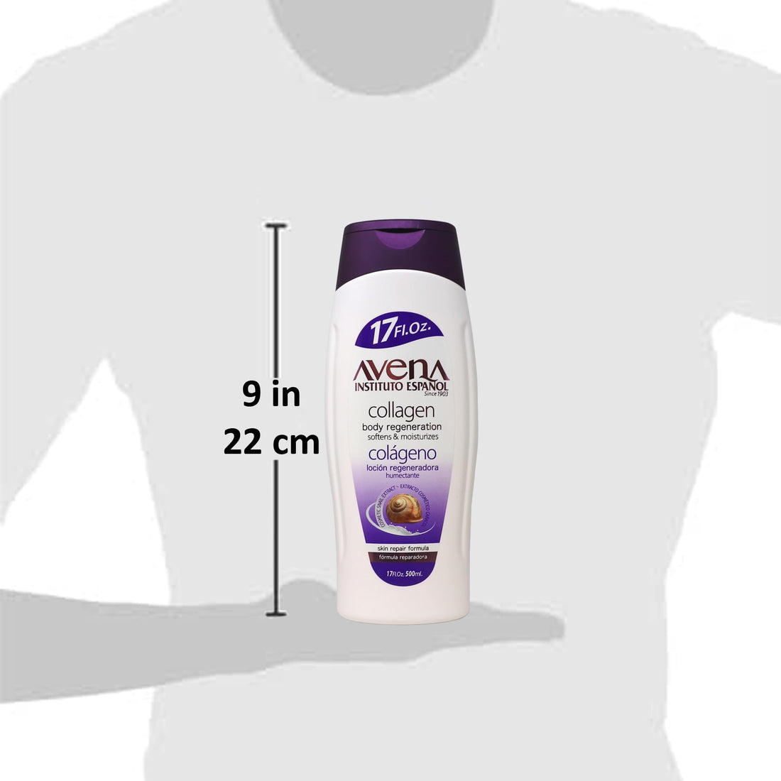 Avena Instituto Español Collagen Body Regeneration, Softens & Moisturizes, Skin Repair Formula, 2-pack Of 17 FL Oz each, 2 Bottles.