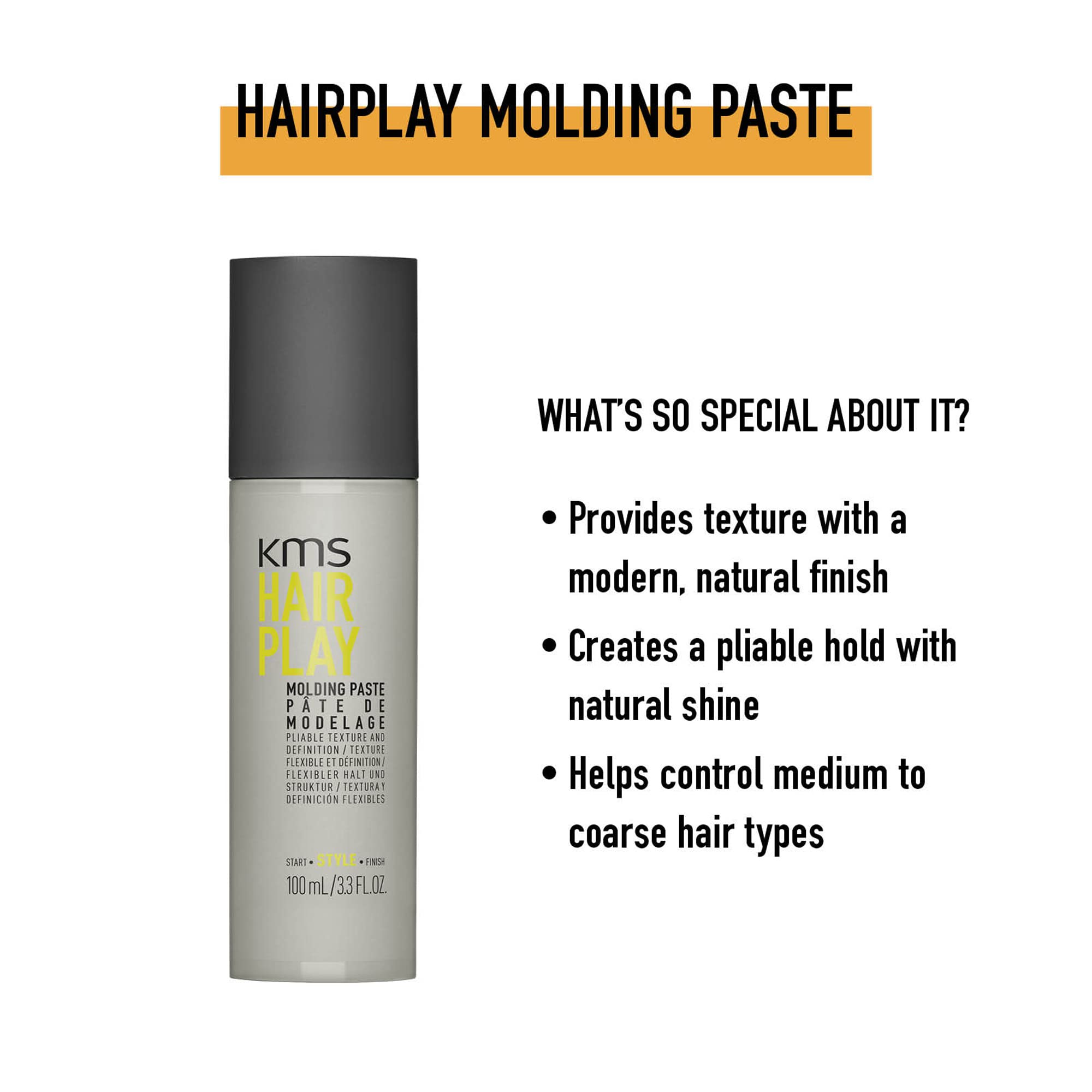 Kms California Hair Play Molding Paste (Pliable Texture And Definition) ( 215993 )