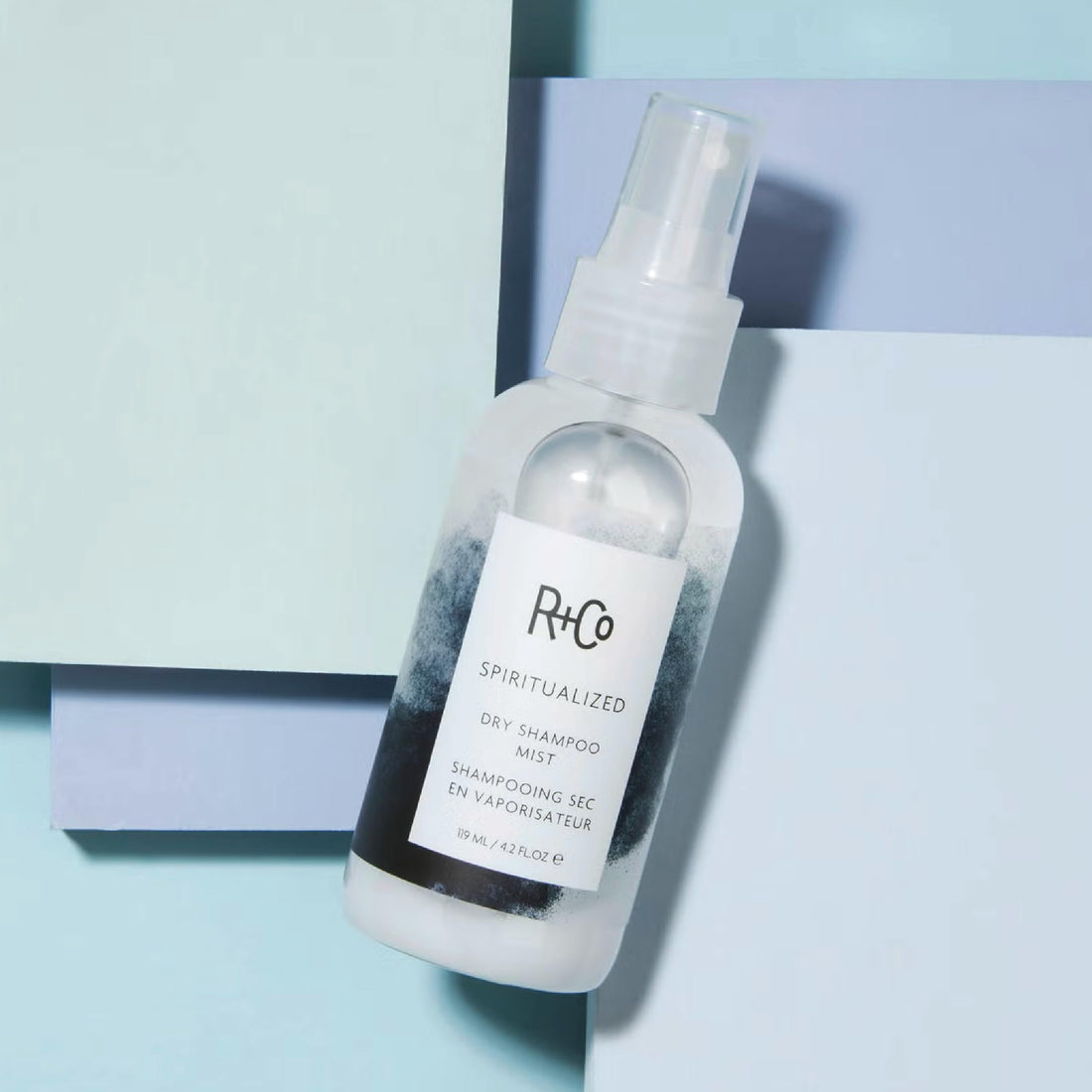 R+Co Spiritualized Dry Shampoo Mist Travel Size | Post-Workout Non-Aerosol Formula | Removes Build Up + Soothes Scalp + Extends Wash | TSA Approved | Vegan + Cruelty-Free | Set of 2