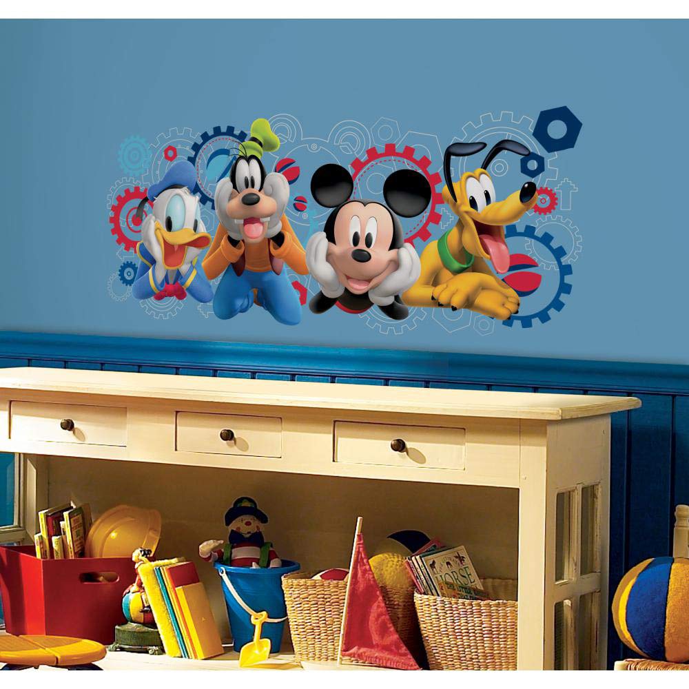 RoomMates RMK2561GM Disney Mickey Mouse Clubhouse Capers Giant Peel and Stick Wall Decals