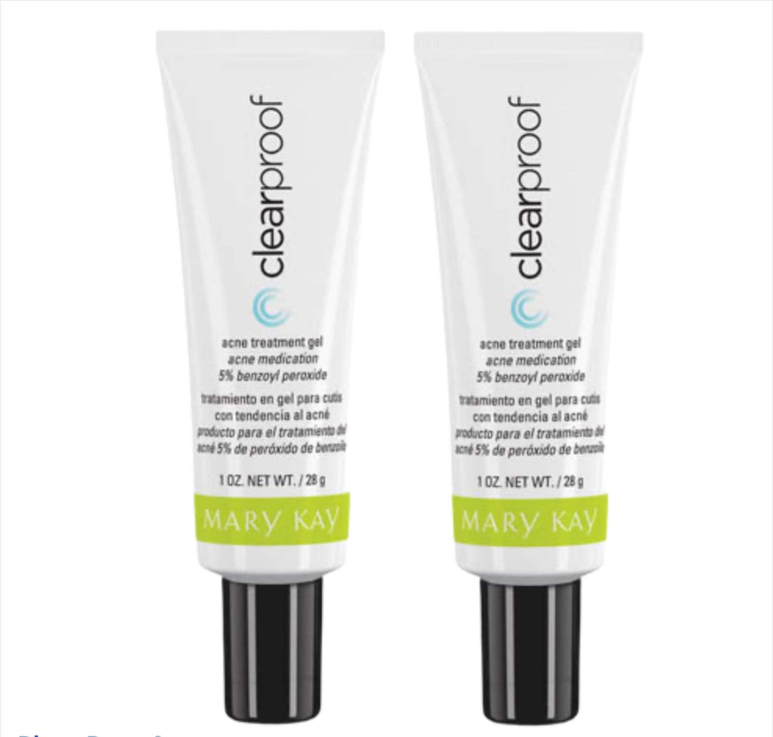 Mary Kay, 2 PCS CLEARPROOF ACNE TREATMENT GEL 1 FL OZ TRATAMIENTO EN GEL PARA PIEL CON ACNÉ 28 G