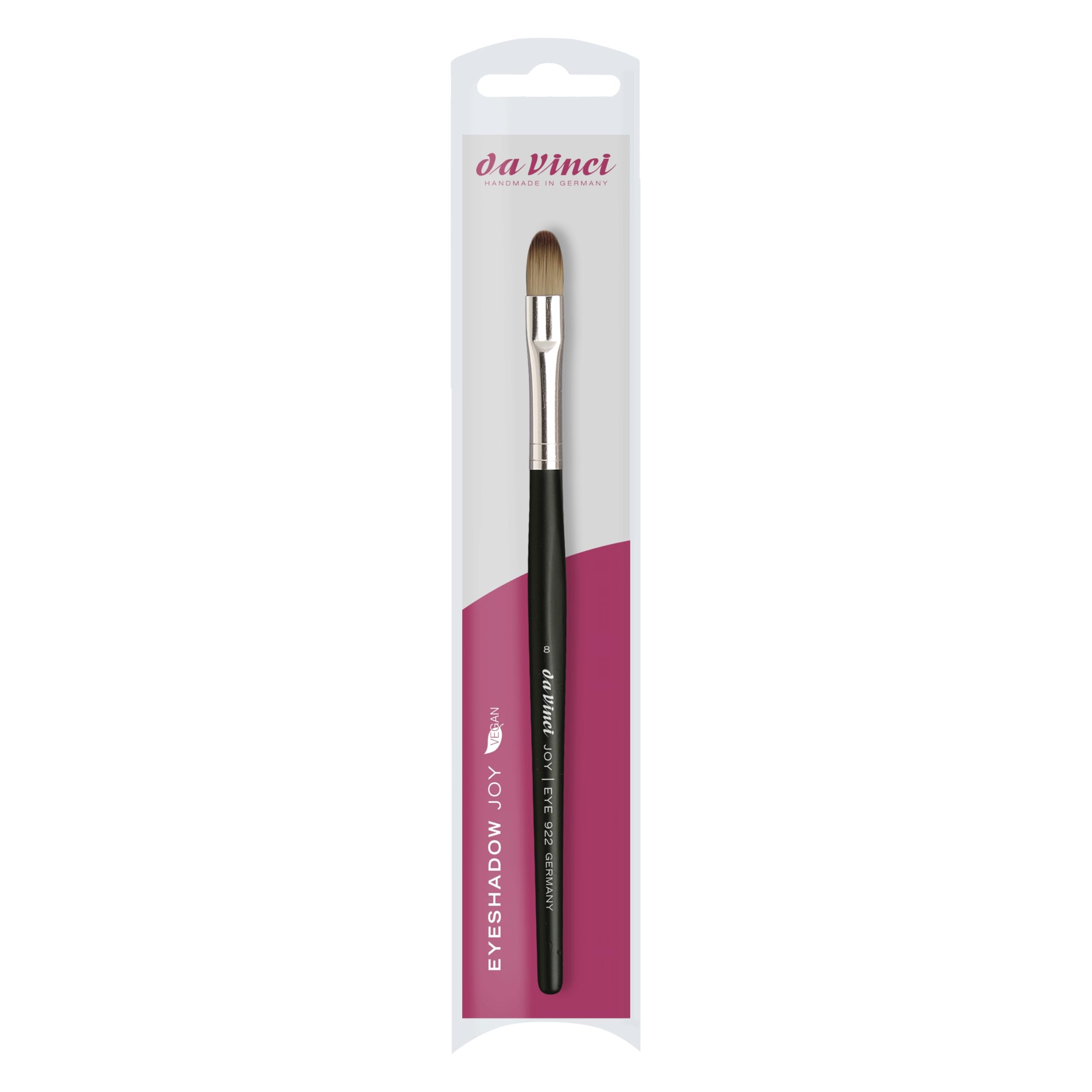 da Vinci Cosmetics Series 922 Basic Eyeshadow Brush, Synthetic, Size 8, 0.74 Ounce