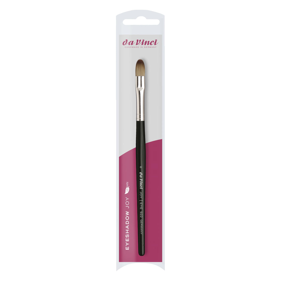 da Vinci Cosmetics Series 922 Basic Eyeshadow Brush, Synthetic, Size 8, 0.74 Ounce