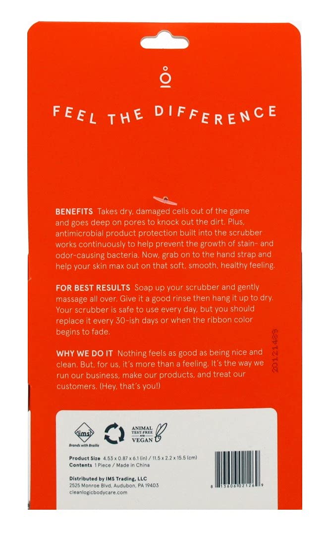 Clean Logic Mens Exfoliating Body Scrubber (Pack of 3)3