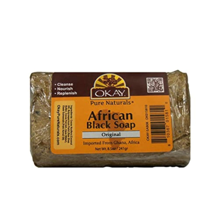 OKAY AFRICAN BLACK ORIGINAL SOAP 8.5oz / 241gr