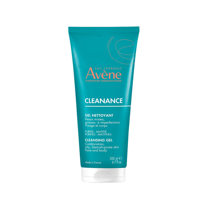 Avène Cleanance Cleansing Gel Soap Free Cleanser for Acne Prone, Oily, Face & Body, 6.7 Oz