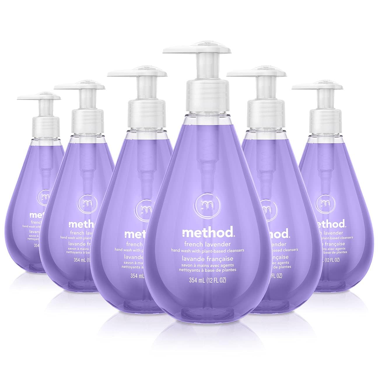 Method Naturally Derived Gel Hand Wash, French Lavender, 12 Ounce (Pack of 6)