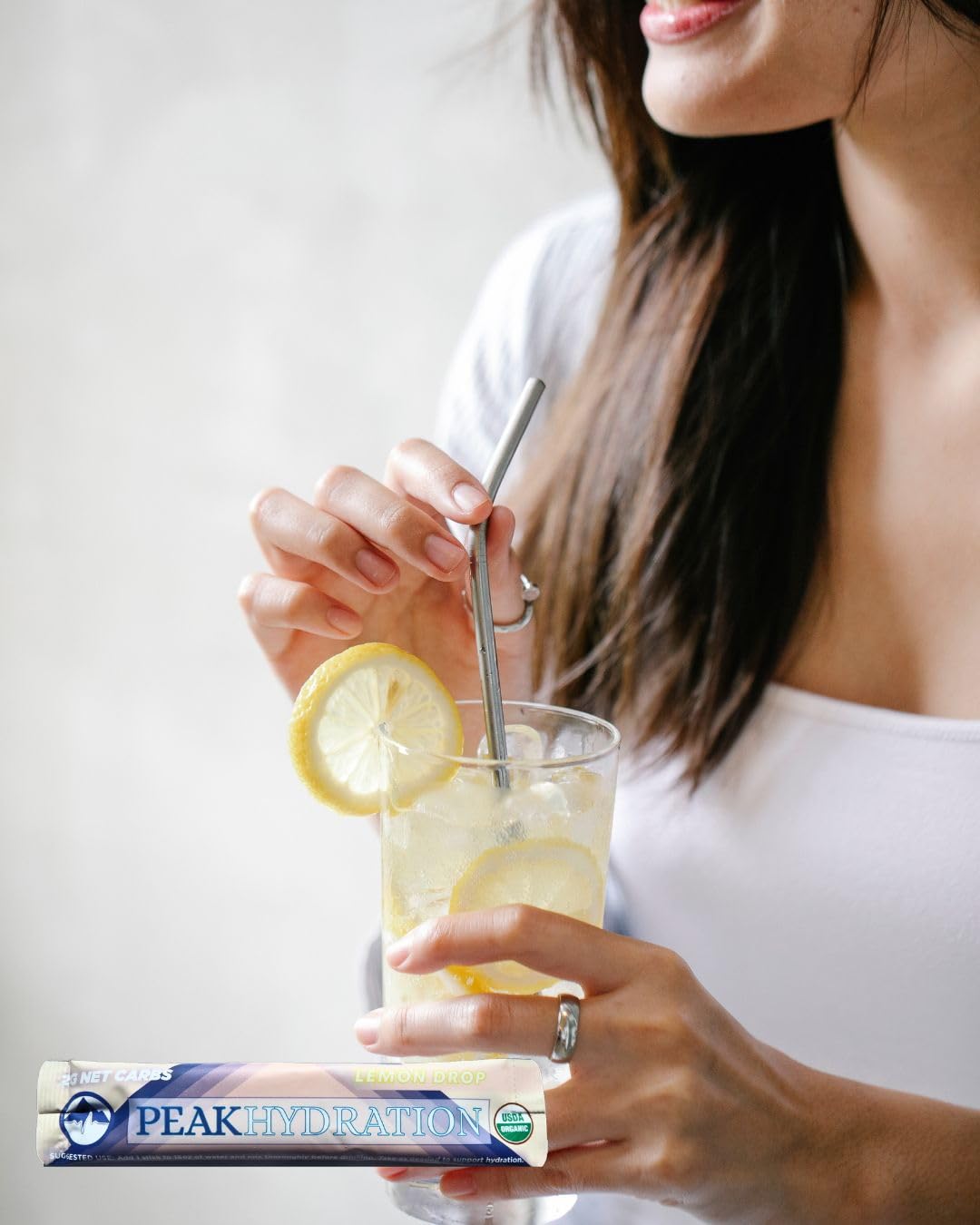 Peak Hydration USDA Organic Hydration Multiplier with Collagen Electrolyte Drink Mix, Keto, Superfood, Enhanced, Non GMO, Soy Free, Gluten Free, 2g Sugar from Fruit, 3G Fiber,18 Amino Acids