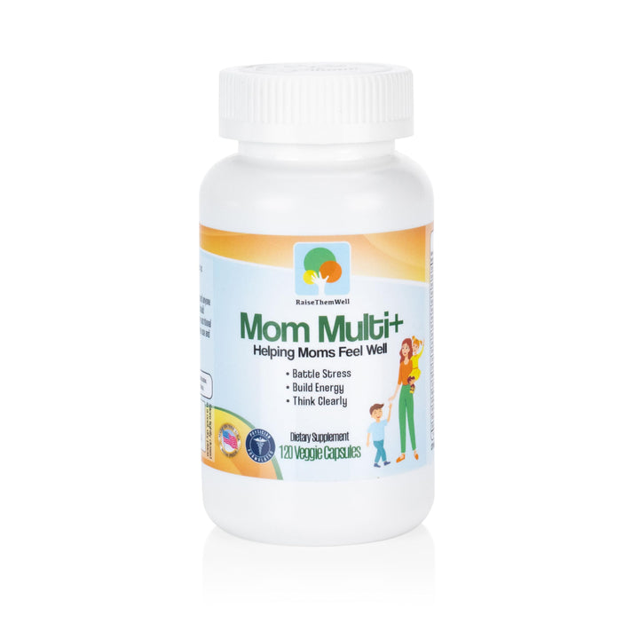 Raise Them Well Mom Multi+ Multivitamin for Women | 120 Veggie Capsules