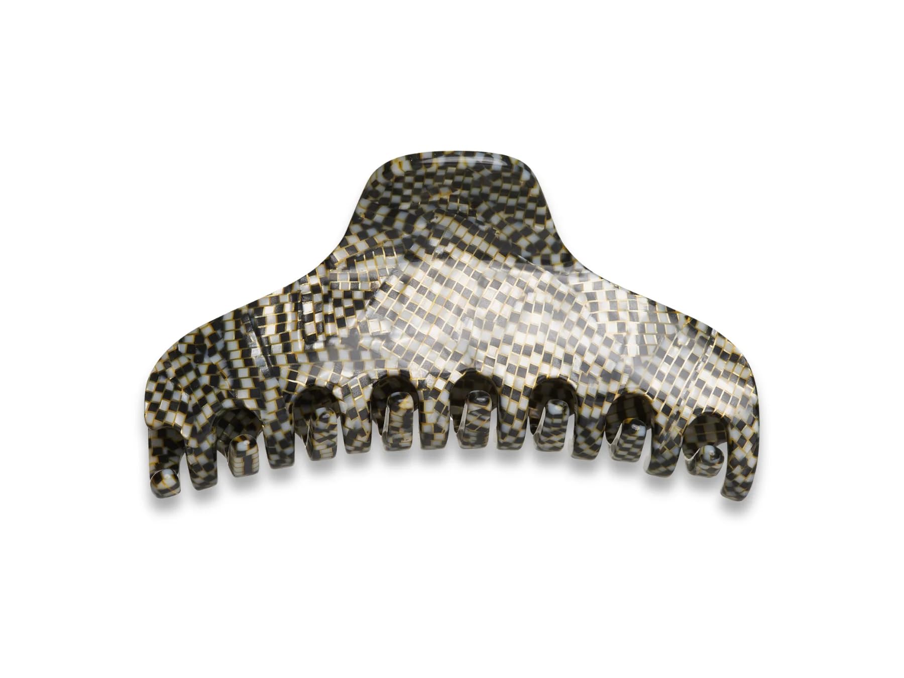 Allure Black & White Hair Clip, Handmade in France