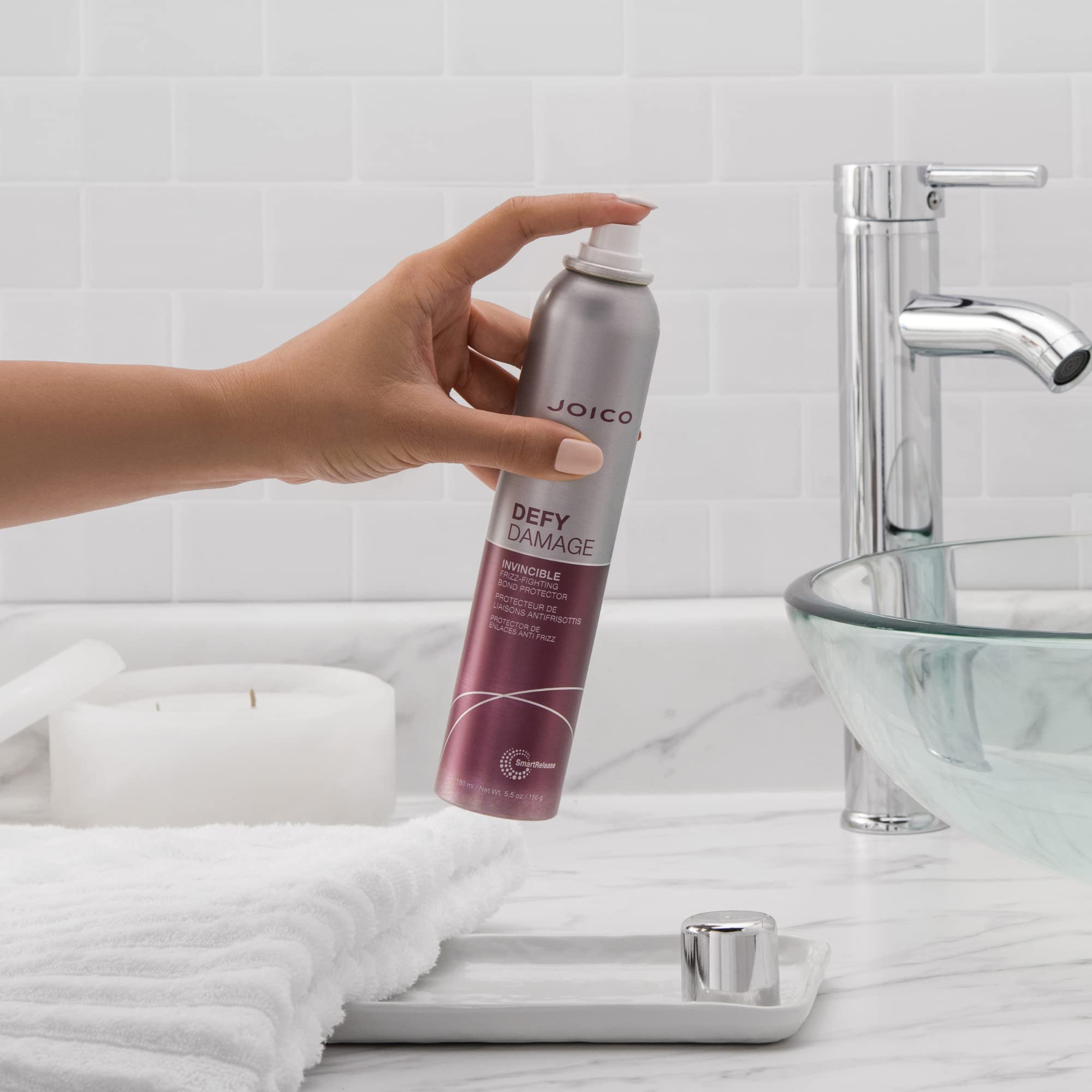 Joico Defy Damage Invincible Frizz-Fighting Bond Protector | Boost Shine | Reduce Breakage | Leave-In