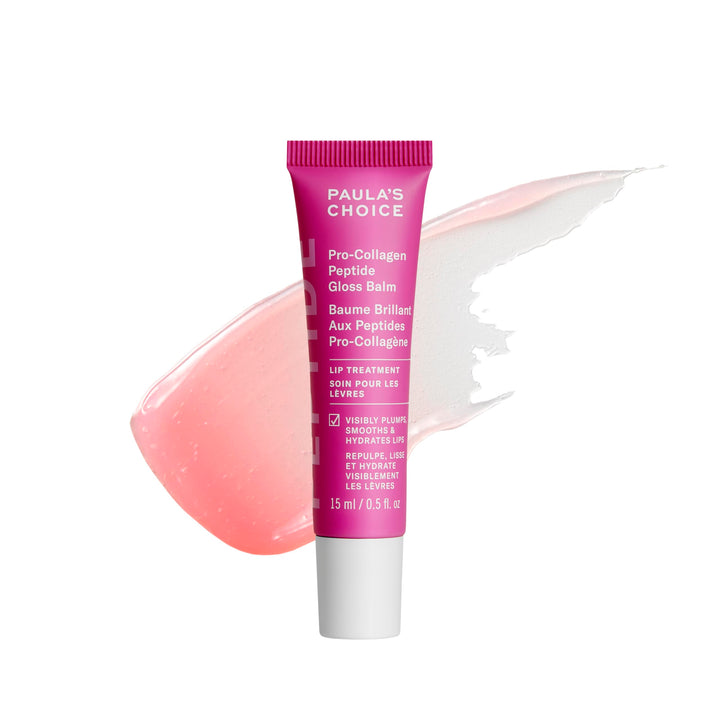 Paula’s Choice Pro-Collagen Peptide Gloss Lip Balm, Hydrates & Smooths Lips, Sheer & Glossy Finish for Fuller Lips, Sheer Tint, Non-Sticky, Cruelty-Free, 0.5 oz