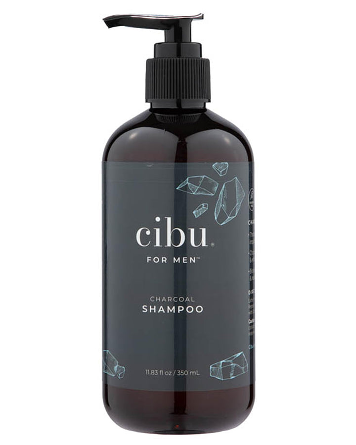 CIBU for Men Charcoal Shampoo - 12oz Deep Clean Shampoo for Healthier Hair & Scalp - Removes Dirt and Oil, Boosts Volume, Enhances Thickness, and Revitalizes Scalp