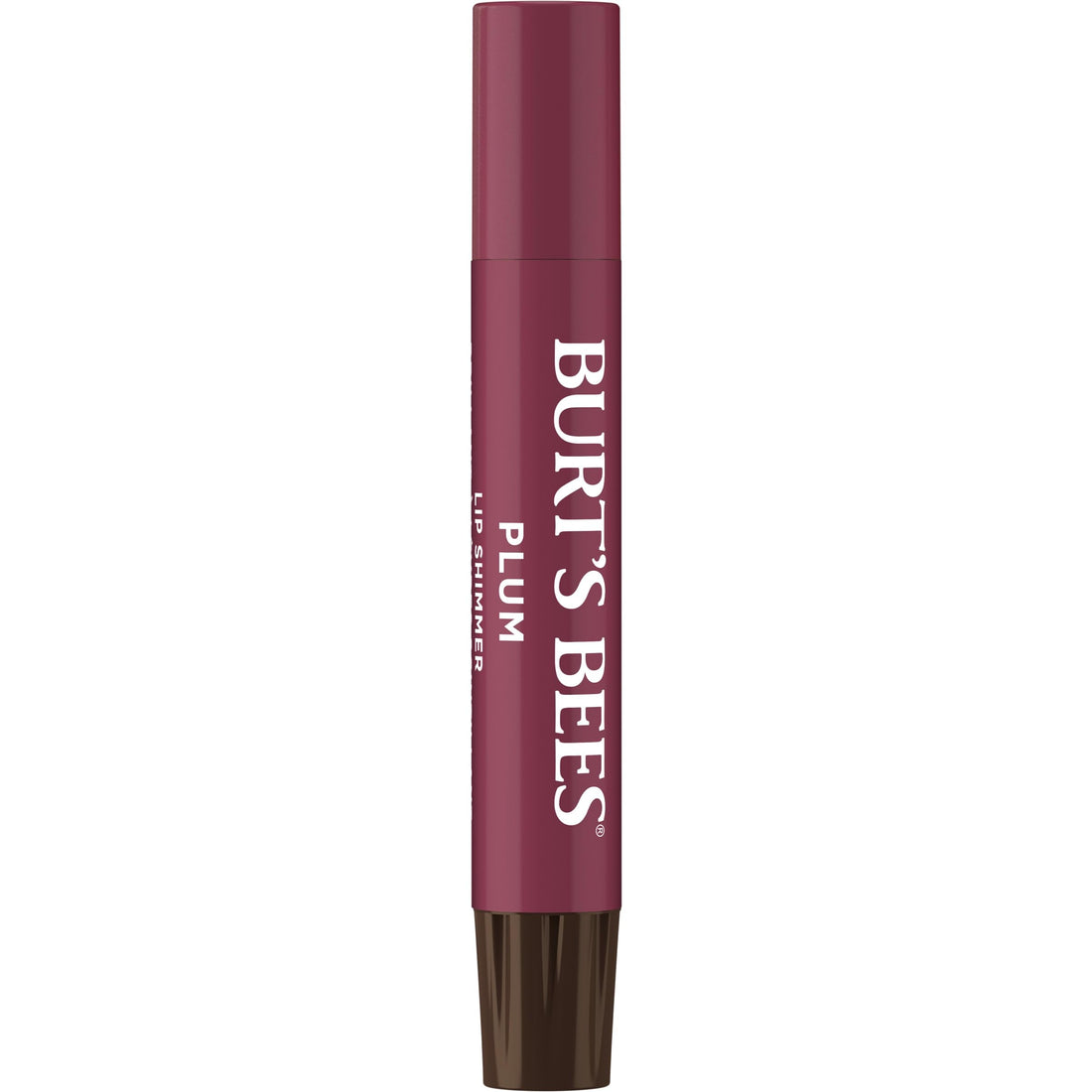Burt's Bees Shimmer Lip Tint Set, Tinted Lip Balm Stick, Moisturizing for All Day Hydration with Natural Origin Glowy Pigmented Finish & Buildable Color, Plum (4-Pack)