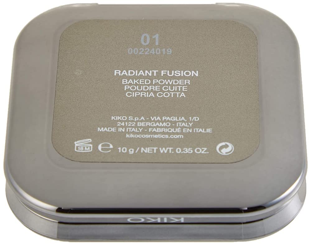 KIKO MILANO - Radiant Fusion Baked Powder 01 Mineral baked powder with a luminous finish: Ivory