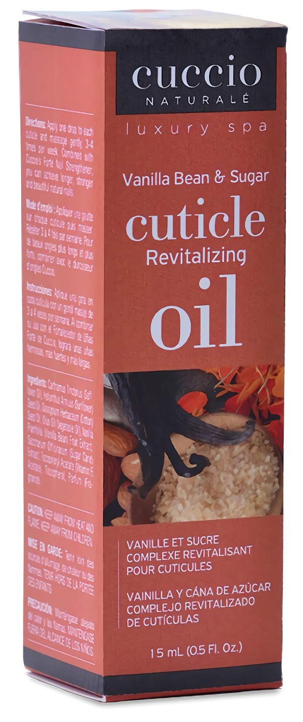 Cuccio Naturale Revitalizing Cuticle Oil - Hydrating Oil to Repair Cuticles Overnight- Remedy For Damaged And Thin Nails - Paraben And Cruelty Free - Vanilla Bean And Sugar 0.5 Oz