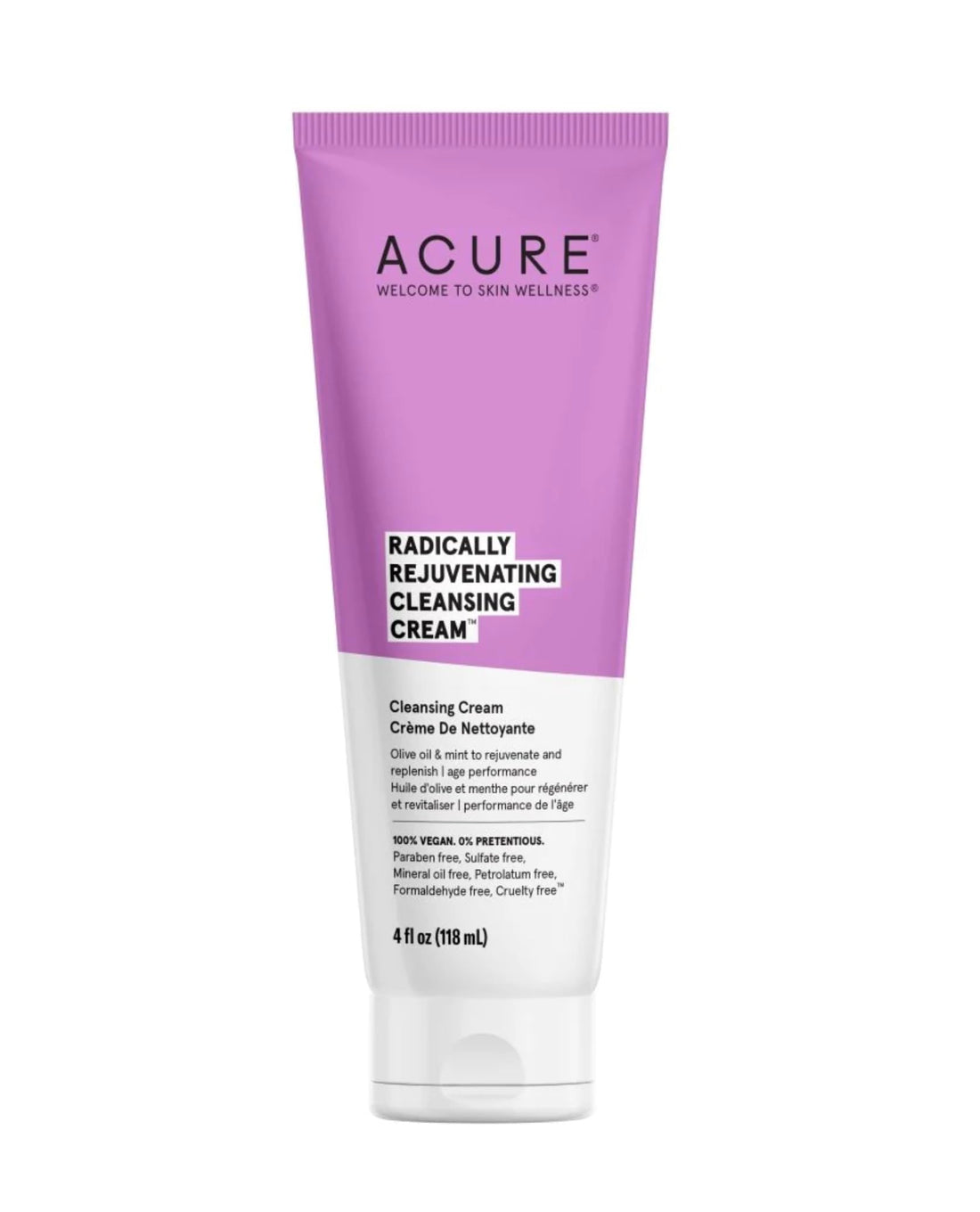 ACURE Facial Cleansing Creme - 4 oz - Argan Oil + Mint