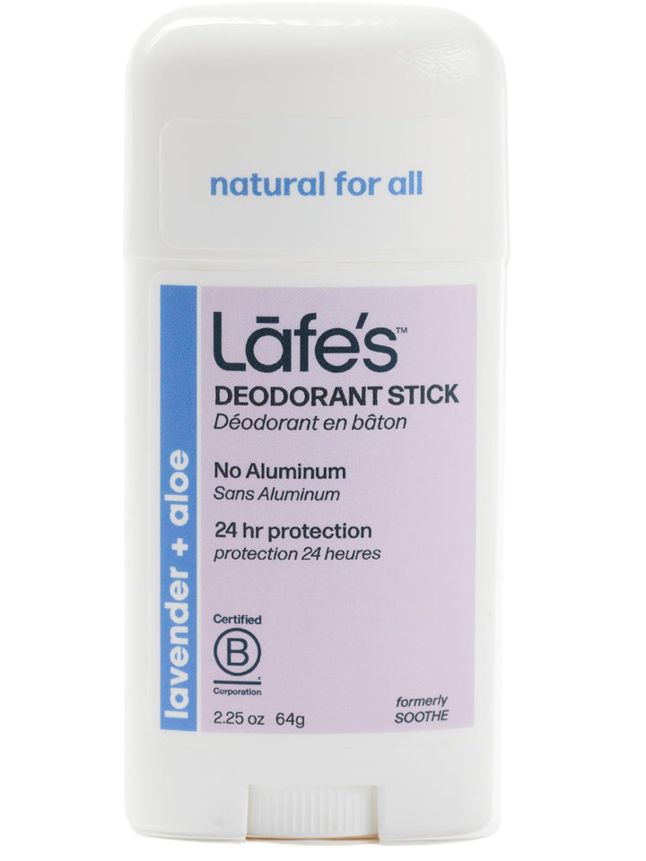 Lafe's Deodorant Stick, Lavender & Aloe, 2.25 Ounce (Packaging May Vary)