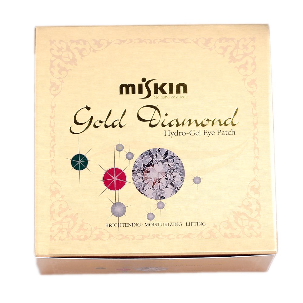 [made in korea] MISKIN Diaforce 60 sheets Gold & Diamond Hydro-Gel Eye Patch eye mask by miskin by Miskin