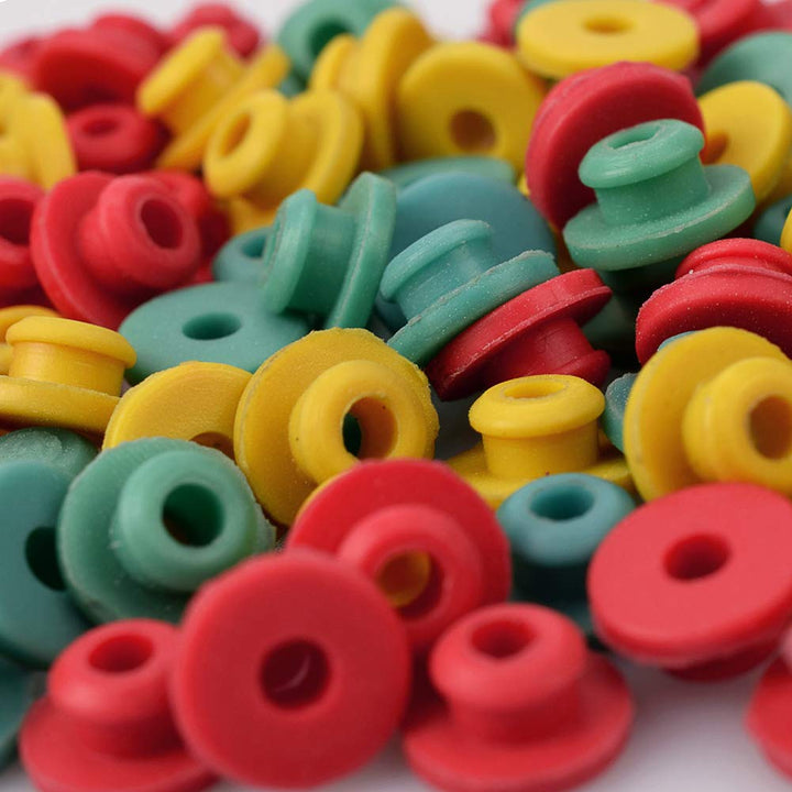 100 Pieces Tattoo Gun Needle Machine Grommets Tattoo Needle Machine Grommets, Multicolor