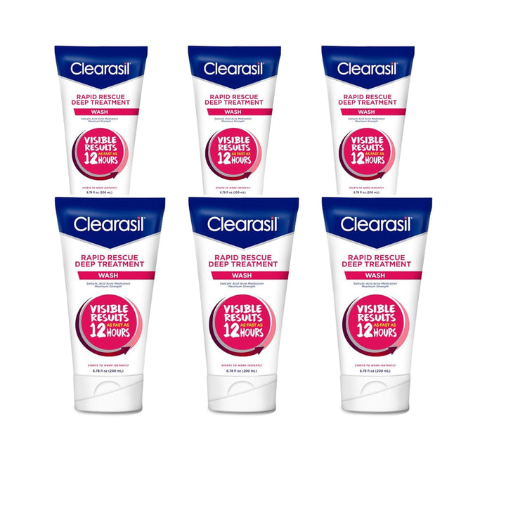 Clearasil Ultra Acne Treatment Daily Face Wash, 6.78 Ounce (Pack of 6)