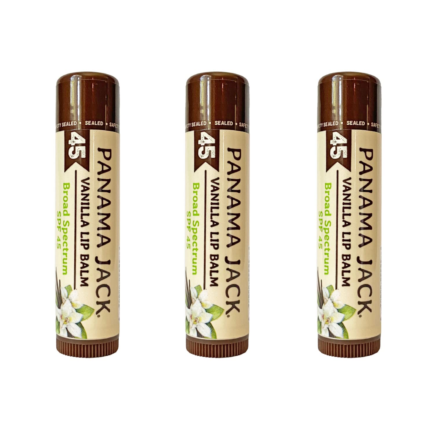 Panama Jack Lip Balm Vanilla SPF 45 (3 pack)