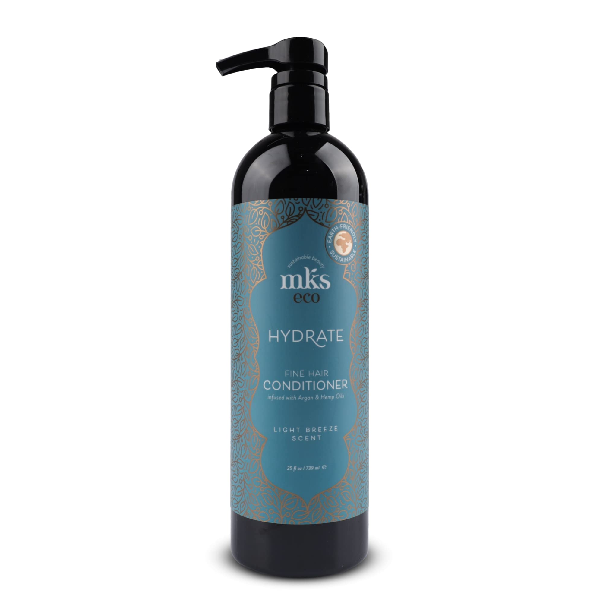 MKS eco Hydrate Conditioner for Fine Hair, Light Breeze - 25 fl oz - Locks in Moisture & Improves Shine - Moroccan Argan Oil, Hemp Seed Oil - Vegan, Cruelty Free
