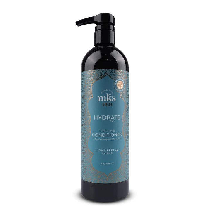 MKS eco Hydrate Conditioner for Fine Hair, Light Breeze - 25 fl oz - Locks in Moisture & Improves Shine - Moroccan Argan Oil, Hemp Seed Oil - Vegan, Cruelty Free
