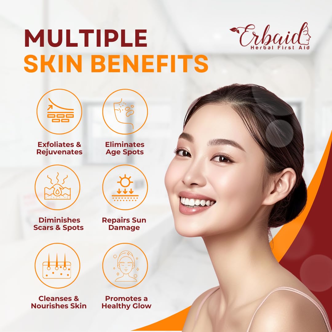 Natural Turmeric Soap Bar for Face & Body – Turmeric Skin Brightening Soap for Dark Spots, Intimate Areas, Underarms – Turmeric Face Wash for Acne – 5oz Turmeric Bar Made in USA