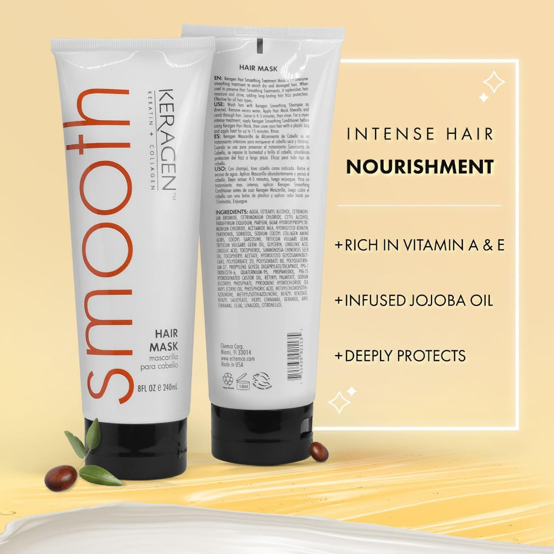 Keragen Organic Hair Treatment Mask 8 Fl Oz