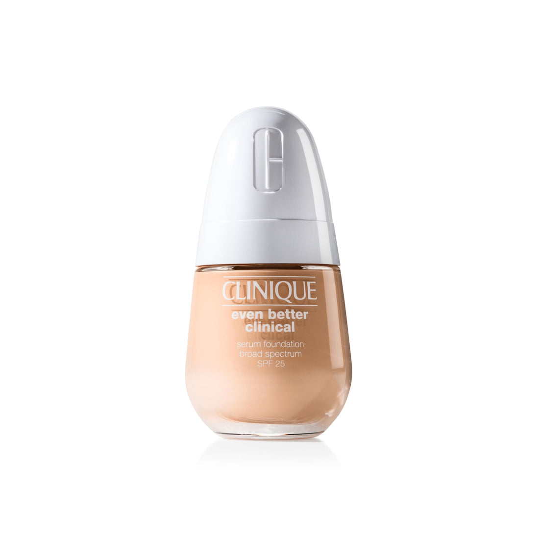 Clinique Even Better Clinical Serum Full Coverage Hydrating Foundation Broad Spectrum SPF 25 With Vitamin C, Salicylic Acid + Hyaluronic Acid For Oily Skin Types, Linen, 1 Fl Oz