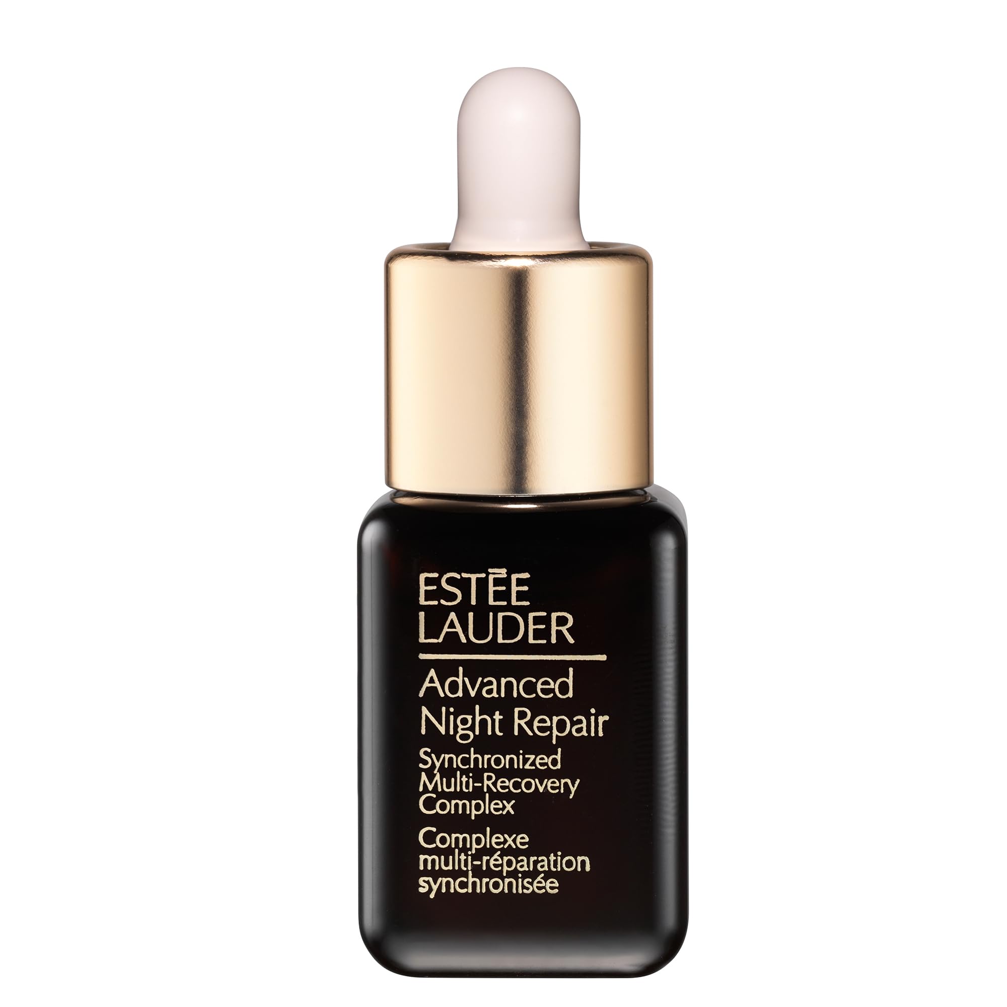 Estée Lauder Advanced Night Repair Face Serum Synchronized Multi-Recovery Complex with Hyaluronic Acid & Peptides | Anti Aging & Hydrating, Travel Size, 0.24 Fl Oz