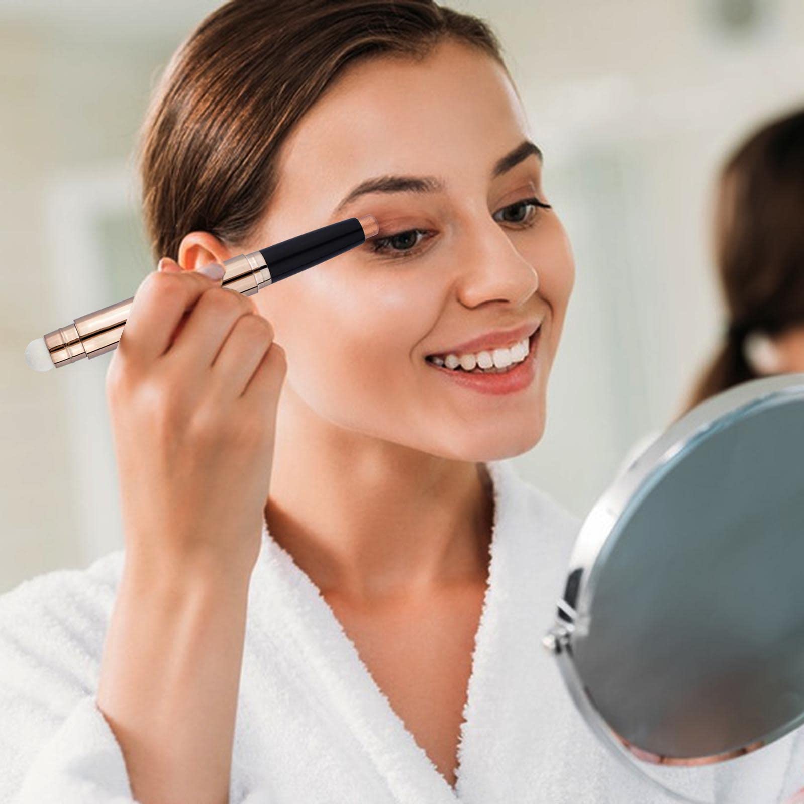 Metiplou Eyeshadow Stick Eye Shadow Pencil Eye Makeup Cream Shimmer Glitter Smooth Eye Shadow Sticks Nude Matte Korea Palette Primer Crayon Liquid Highlighter Natural Waterproof Long Lasting 02