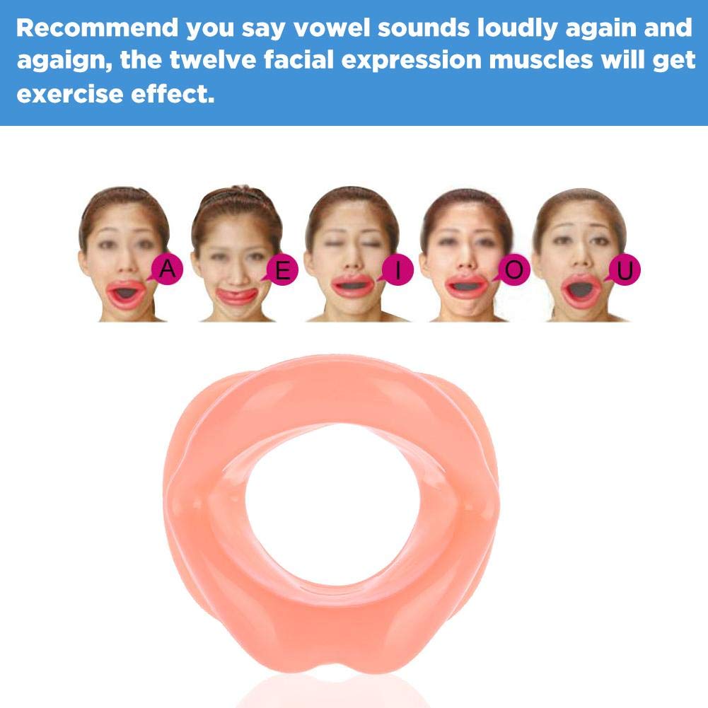 ZJchao Facial Slimming Chin Belt Silicone & Lip Trainer,Face Lifting Hammock Exercise Mouth Muscle Tightener Tightening Anti-Wrinkle