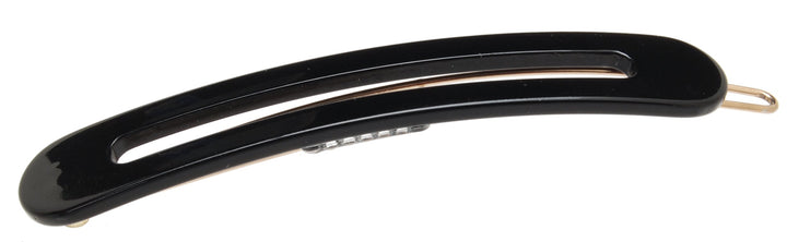 Black : France Luxe Cutout Oblong Tige Boule Barrette - Black