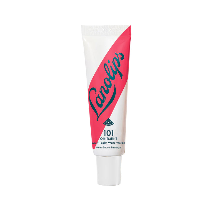 Lanolips 101 Ointment - Lanolin Lip Balm for Smooth, Hydrated & Healthy Lips - Multipurpose Lip Ointment with Lanolin Oil for Dry Lips, Cuticles & More - Watermelon (0.52 oz)