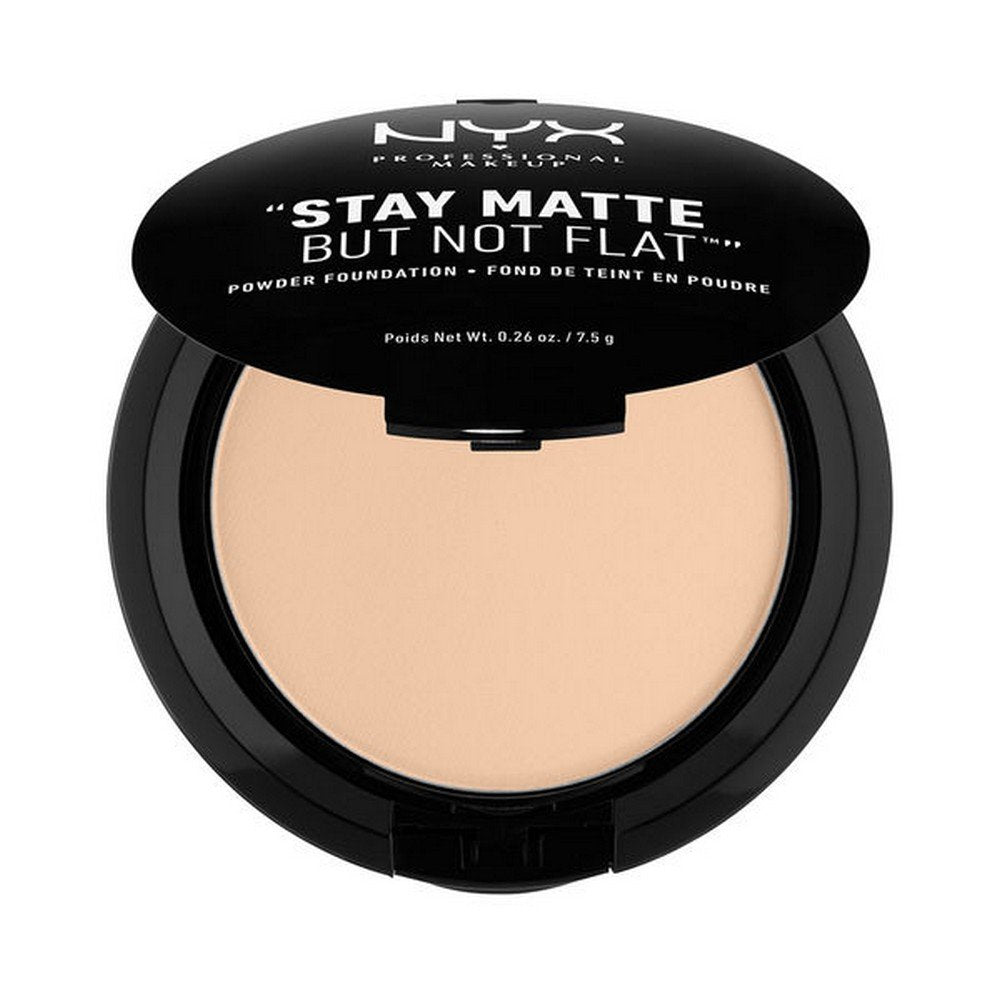 Nyx Professional Makeup Stay Matte Not Flat Powder Foundation, Nude Beige, 7.5g