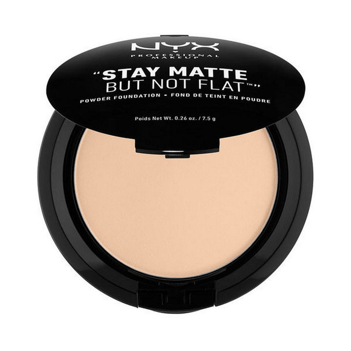 Nyx Professional Makeup Stay Matte Not Flat Powder Foundation, Nude Beige, 7.5g