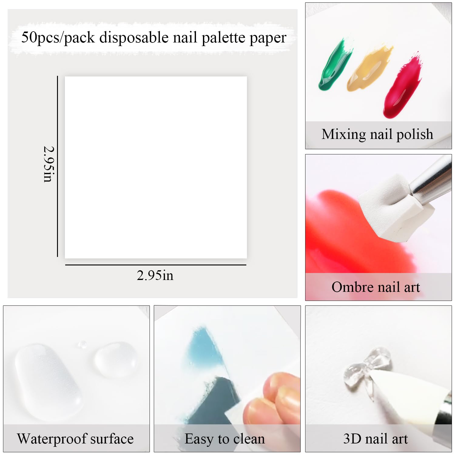 Fcozpjk 150Pcs Soft Nail Sponges for Ombre Mini Nail Art Sponges With Grabbing Pen Aura Nail Gradient Brush for Gel Nail Polish Sponge With 50pcs Disposable Gel Polish Palette Paper