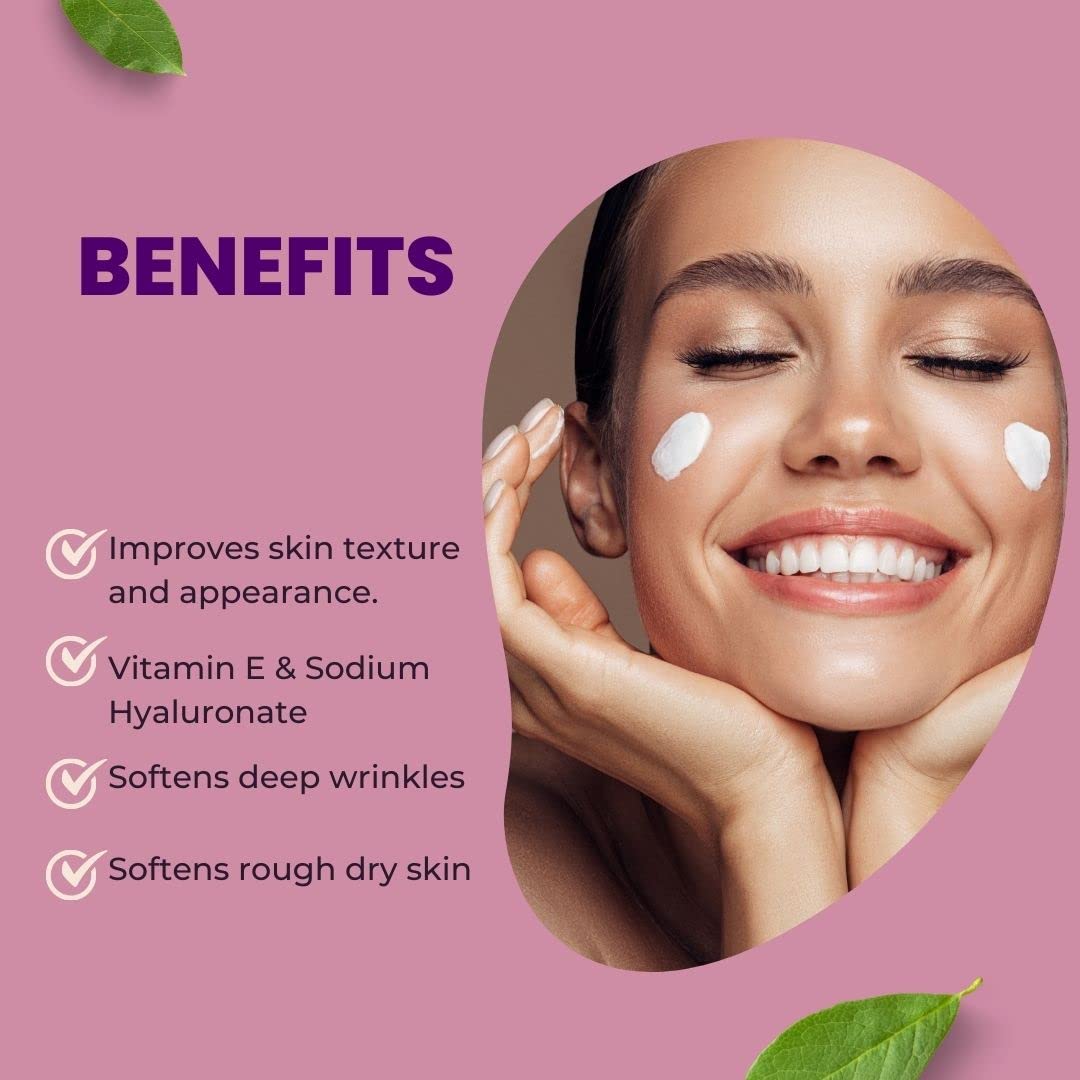 Super Firming Creme Facial Moisturizer Vitamin E, Hyaluronic Acid Anti Aging Complex, Reduce Appearance of Wrinkles & Fine Lines,Neck, Chest & Décolleté Skin Care for Men and Women